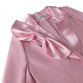 New arrivalstereobows suit outwear waist slimming lookelegantwork clothingsatin collar suit tops blazer