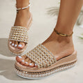 summer new arrival: plus-size chunky sole slides for women (sizes 36-42). wholesale available. dropshipping to  &