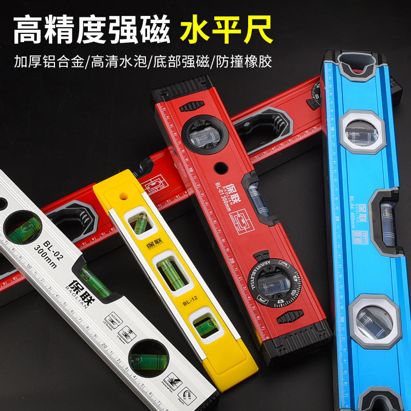 High-precision mini magnetic level for diy & home improvement - solid aluminum alloy, drop-resistant, with small bubble