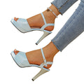 European and american peep-toe high heels - 2026 summer new arrivals - plus size, sexy open-toe stiletto heel sandals for women (export quality)