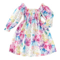 fall/winter new collection: girls' long-sleeve cable knit printed sweet princess dress