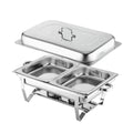 Stainless steel buffet warming table - commercial grade breakfast buffet warmer for hotels - ready to ship wholesale
