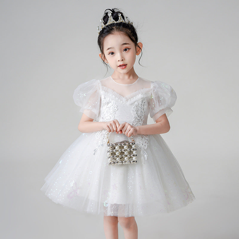 Girls' princess dress - perfect for kindergarten performances, summer events, and special occasions. available in sizes 3-13 years