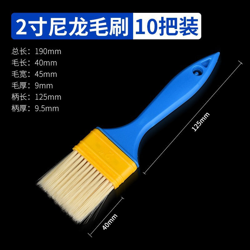 Nylon bristle paint brush, paint brush, adhesive brush, industrial implant brush, cleaning brush, dust removal brush, oil painting brush
