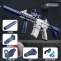 Automatic electric m416 water gun (mail order box with lithium battery) - blue