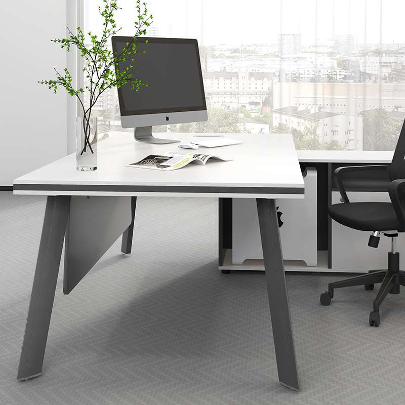Customizable executive desk set - manager, ceo, chairman office - boss, finance director desk and chair combination - minimalist office, executive desk