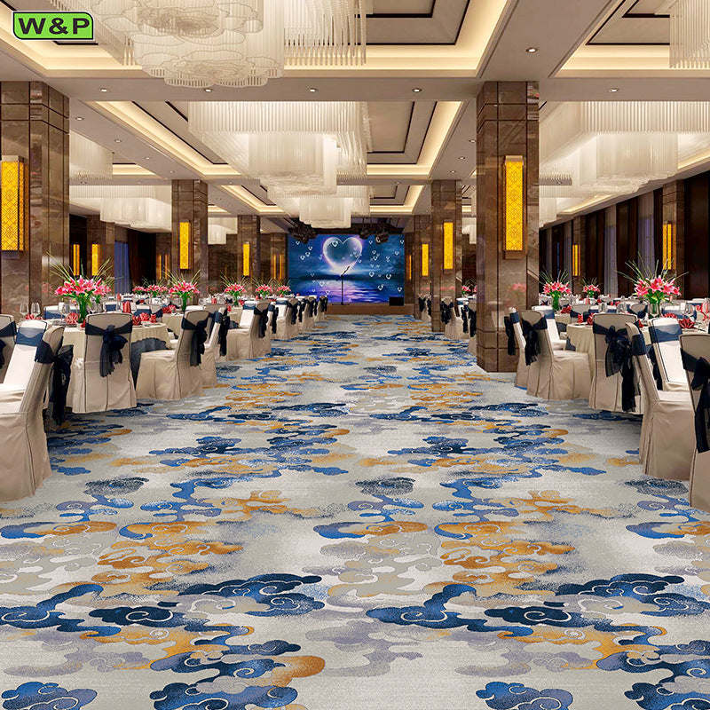 Wangpu carpet hotel banquet hall large area full carpet stage box sound insulation and dirt-resistant carpet billiard hall full carpet