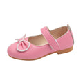 Girls' leather shoes - new spring/autumn  collection: soft-soled crystal princess shoes with bow detail