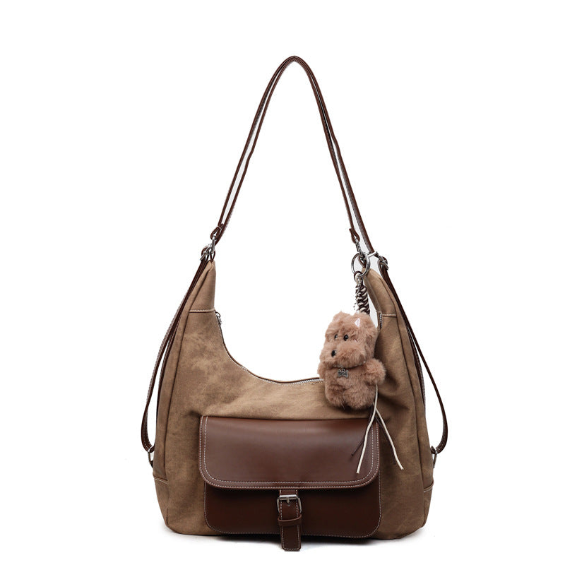 2025 new autumn/winter designer handbag - casual, versatile crossbody bag, multi-functional large capacity student backpack