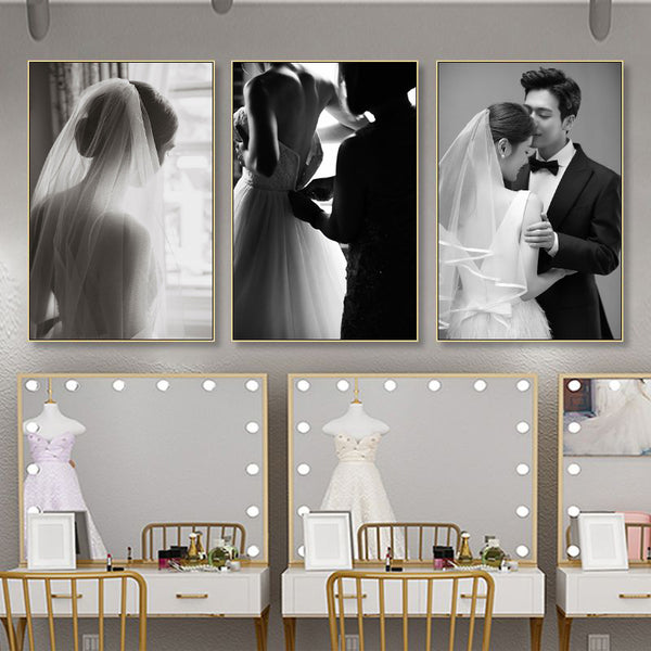 Wedding shop decorative painting modern simple wedding company wedding room hanging painting studio couple advanced sense photo mural