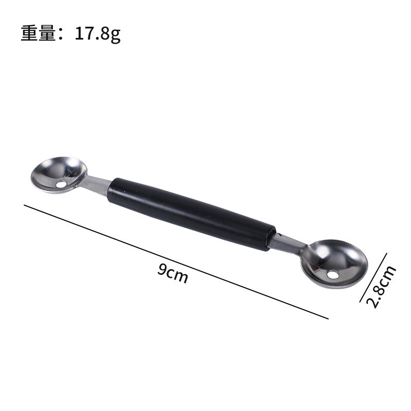 Stainless steel watermelon baller scoop - multi-purpose fruit scoop for home use - ice cream scoop - fruit scooping tool - cross-border e-commerce