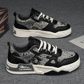 Men's winter breathable versatile casual designer sneakers - unique skate shoes for teens, thick-soled height-increasing canvas trendy footwear