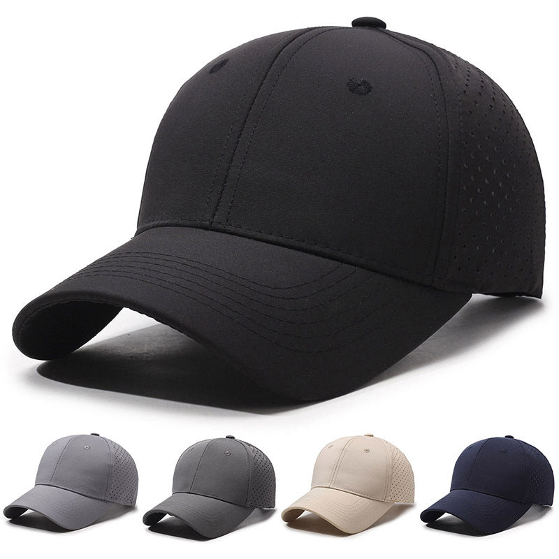 Baseball cap new fashionable big brim showing face small peaked cap women's big head circumference large size hat men's visor breathable