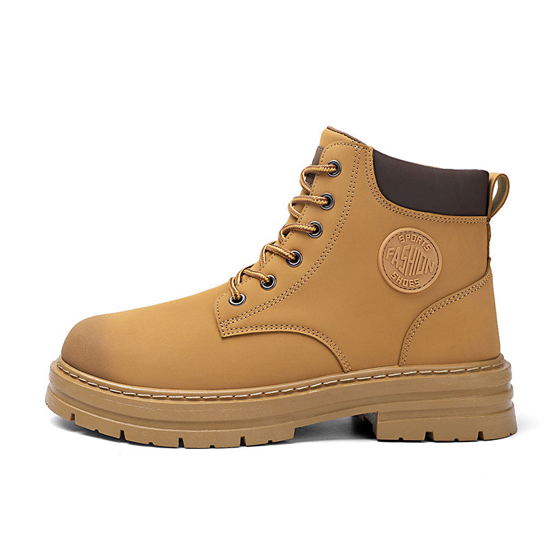 Boots men's shoes springnew arrival high-top workwear boots british style short boots k-styleeasiest for matchthick sole boots trendy shoes