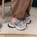 Trendy chunky platform sneakers for women - new autumn 2026 collection: breathable mesh, unique design, casual, non-slip, running & athletic shoes