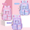 Internal and external single primary school student schoolbag spine protection 1-6 grade college student refrigerator door backpack breathable back pad to reduce load and breathable
