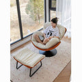 Rotate eggshell sofa chair light luxury single sofa casual balcony lazy italian normcore living room snail