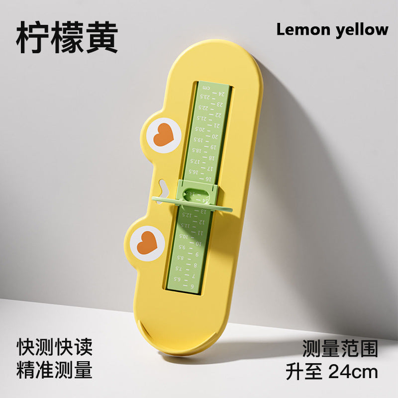 Kids' cartoon foot measuring device - baby foot length & shoe insole length measuring tool - home use infant shoe buying aid - foot measuring ruler wholesale