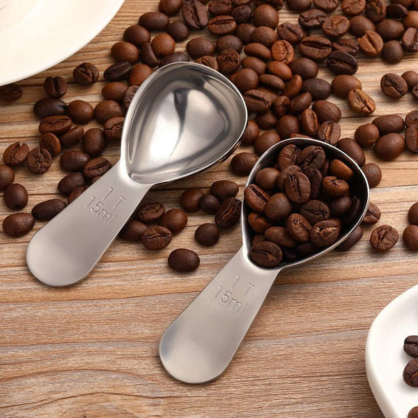 hot-selling kitchen measuring spoon 304 stainless steel milk powder coffee bean spoon baking control salt sugar oil measuring spoon