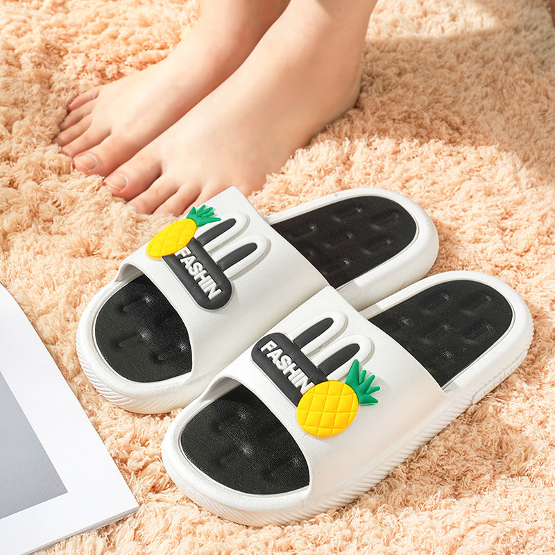Women's bathroom slippers - summer new arrivals: non-slip, cute, soft sole, flip-flops, thick sole, casual, wear-resistant