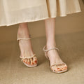 2026 cross-border hot-selling sparkling rhinestone dress sandals: stiletto heel, square toe, slip-on, open toe