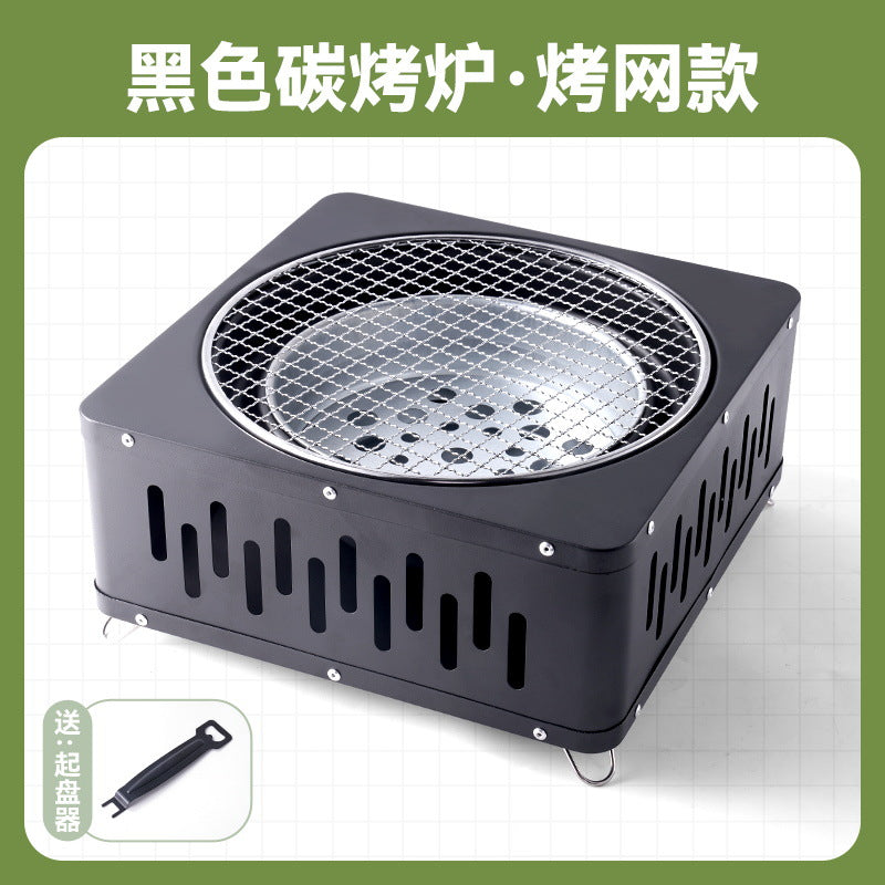 Multifunctional fire pit for tea brewing, camping, and indoor/outdoor use - portable charcoal grill for home, patio, and backyard bbq