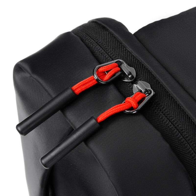 Customized,  fashion printed men's breast bag, anti-splashing nylon cloth shoulder bag, casual charging messenger bag wholesale