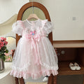 Girls' elsa dress -  summer new arrival - baby girl bow princess dress - children's first birthday gown - tutu skirt
