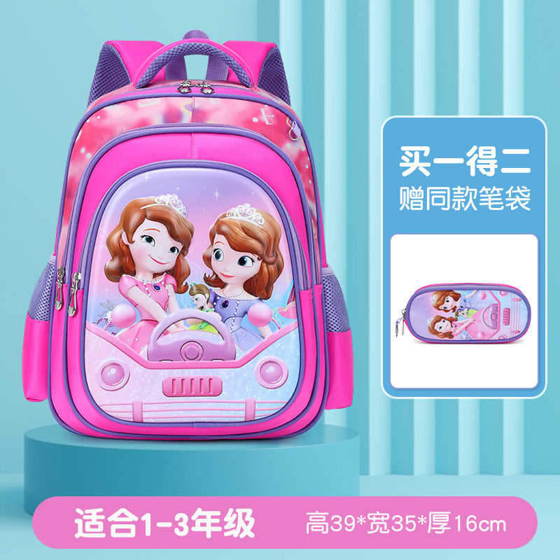New arrival: elementary school backpack set (grades 1-3) - cute cartoon princess & astronaut designs for boys & girls - two-piece set