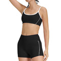 thin shoulder strap detachable chest pad fitness sling nude flared pants sports intimates yoga suit for women