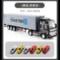 Large black container truck [alloy truck] free 6 alloy trucks