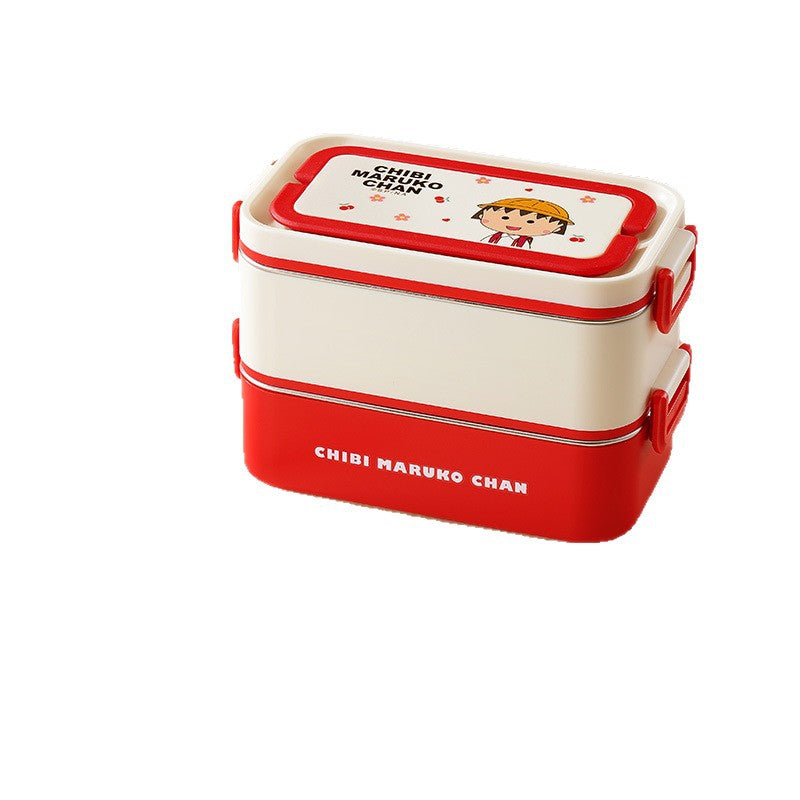 Chibi maruko-chan insulated lunch box - 304 stainless steel kids' bento box, office lunch box, and home food storage container