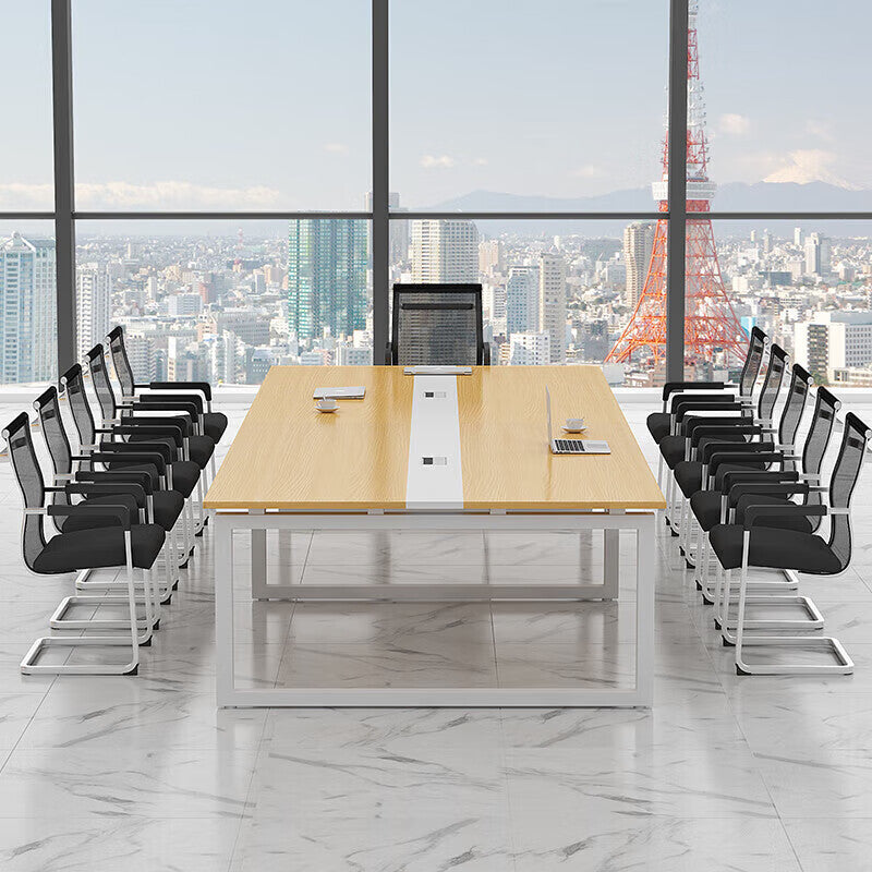 Saint li office desk combination conference table - minimalist modern rectangular table for negotiation, training, and workstation use
