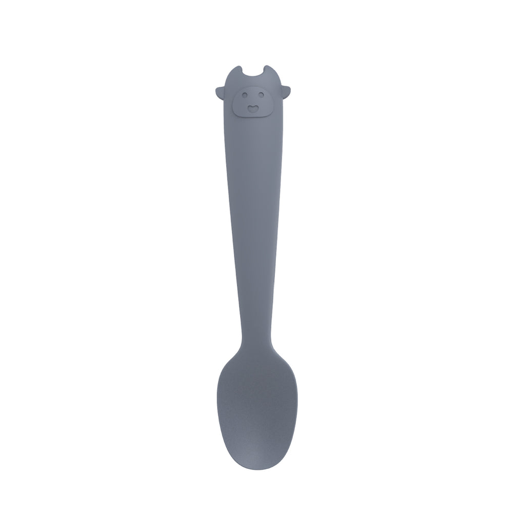 Kids' food-grade silicone utensil set - cross-border bestseller, baby self-feeding four-piece set, adorable infant cutlery set