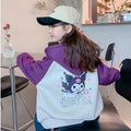 Girls' spring/autumn jacket - new cartoon design, stylish kids' spring hooded sweatshirt, casual outerwear for little girls