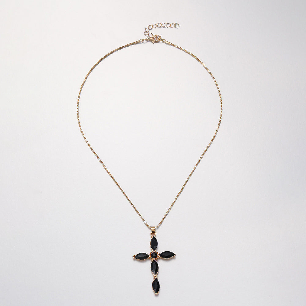 hot-selling personalized cross pendant necklace for women, perfect for everyday wear, casual, versatile, fashionable, and with a touch of luxury. wholesale jewelry