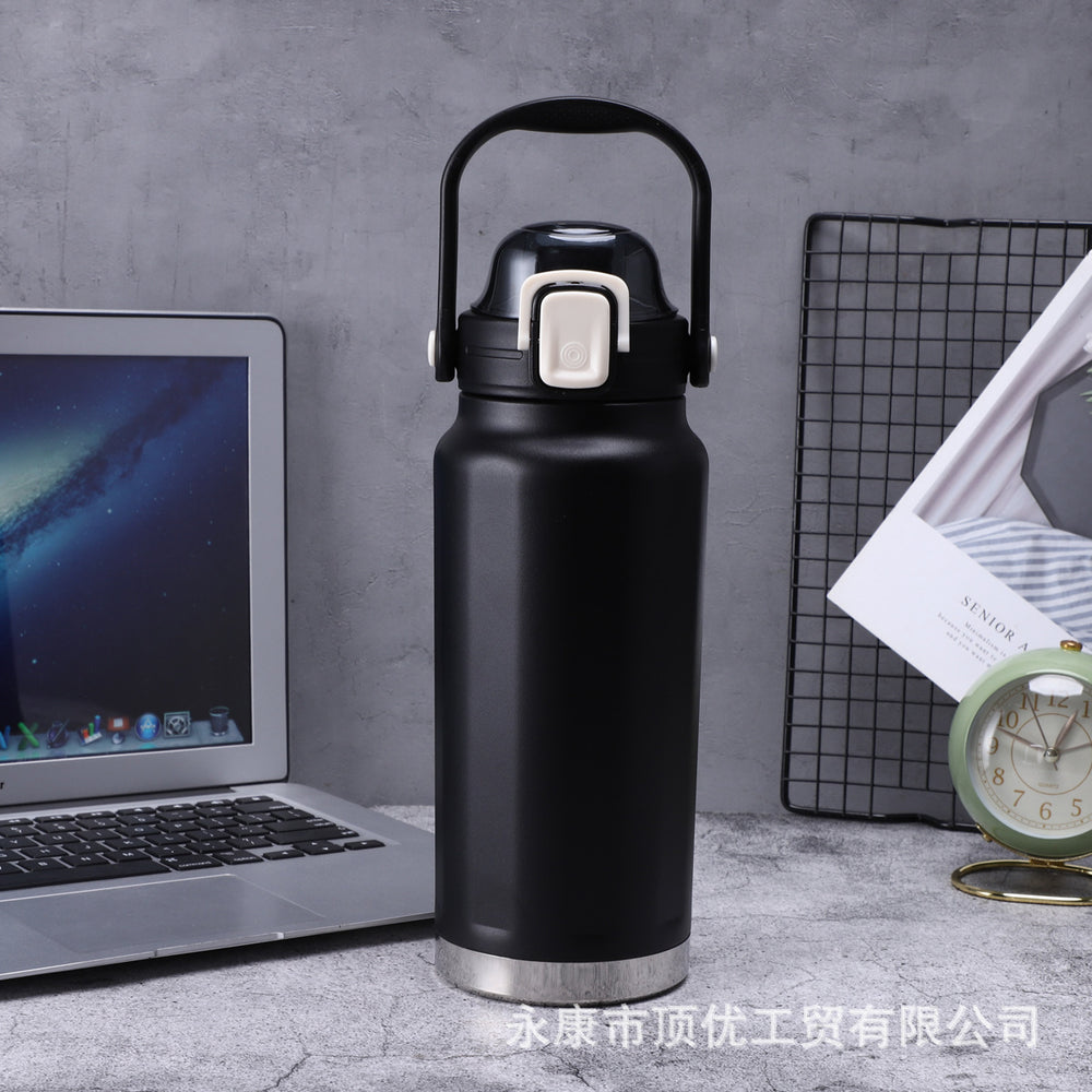 316 high-quality portable sports water bottle - scratch-resistant, wear-resistant powder-coated finish, large capacity with customizable logo engraving