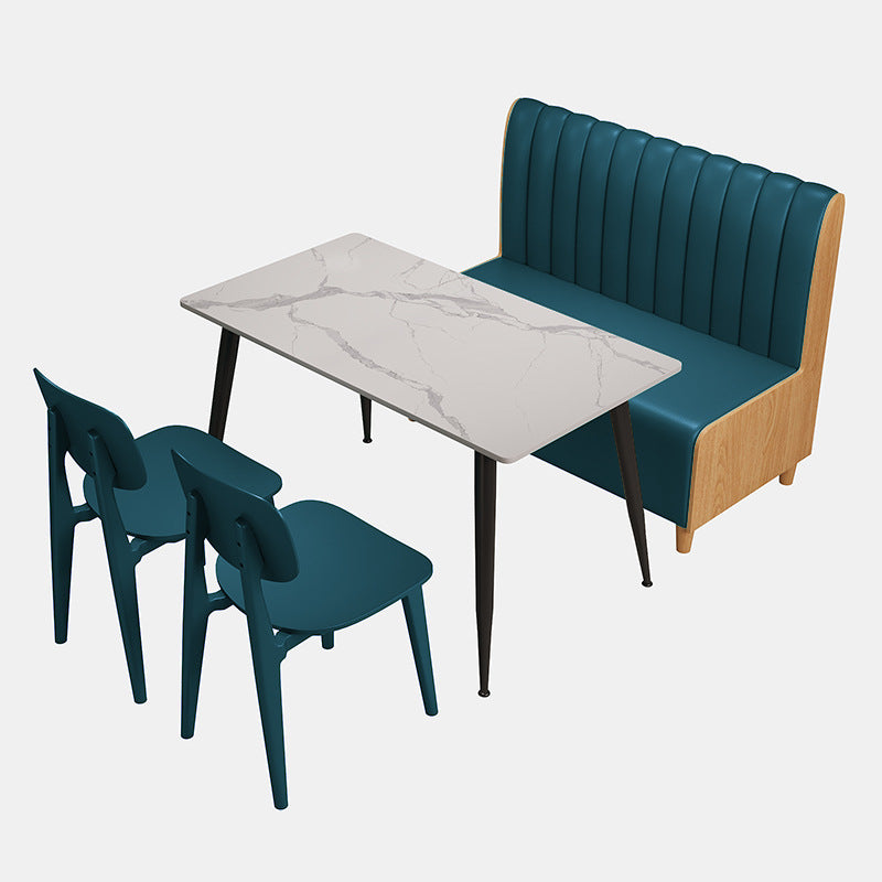 Company staff canteen catering snacks fast food restaurant dining table and chair commercial combination powder shop noodle shop restaurant restaurant school