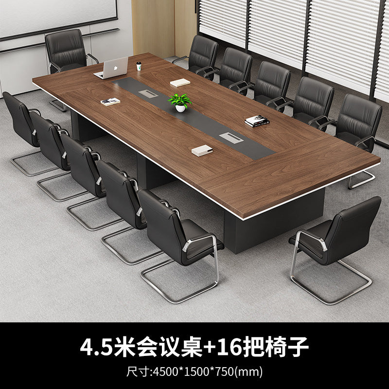 Saint-li conference table - long table for medium to large conference rooms - modern minimalist panel design - 6/8/12 person conference table and chairs