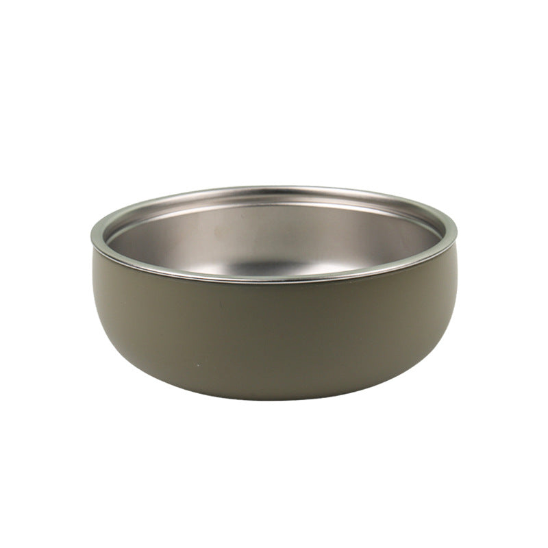 Factory new baby silicone stainless steel tableware set creative product 304 stainless steel children's silicone tableware bowl