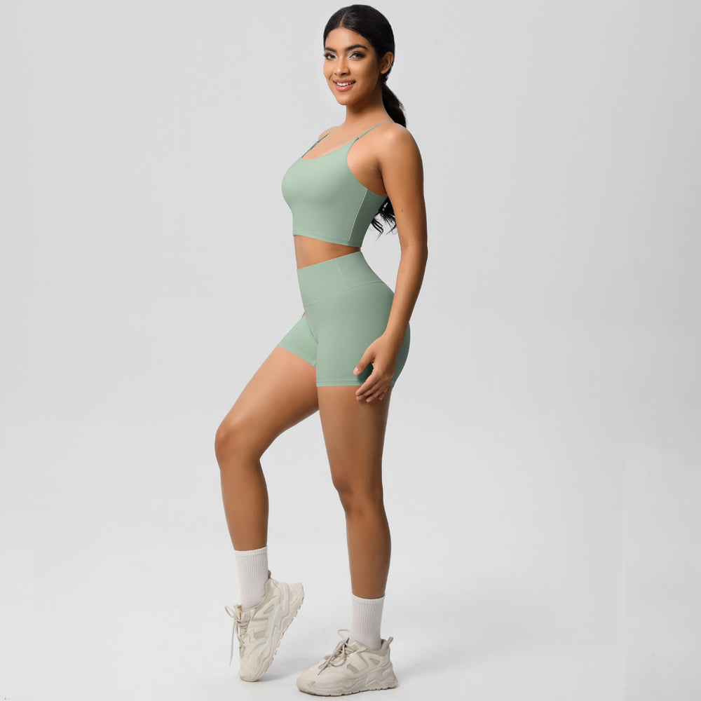 Spring/summer outdoor casual running yoga outfit set - new cloud-like quick-dry compression sportswear set for running and fitness