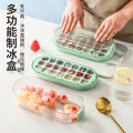 Ice cube mold ice gridsfor homefood grade ice making handy gadget ice ballsatchel ice box large capacity refrigerator ice storage box
