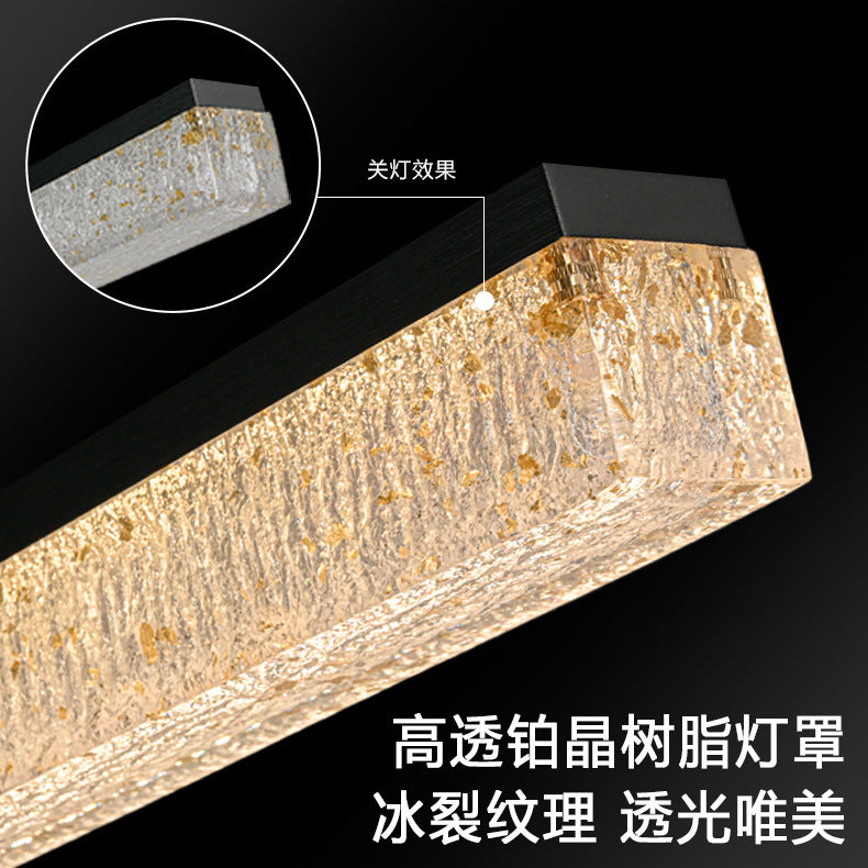 Zhongshan lamps one-word chandelier full spectrum home restaurant high-end bar modern simple living room chandelier