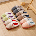 2024 winter new fuzzy slippers - indoor, non-slip, warm, trendy couple's cotton slippers for women - wholesale