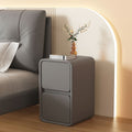 Cream bedside table, light luxury french solid wood, small, ultra-narrow, 20cm mini modern simple bedside