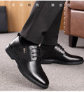 Black formal work shoes leather shoes men's business casual single shoes cross-border wholesale men's casual shoes export work shoes
