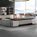President's desk, executive desk, ceo desk, minimalist luxury chairman's office furniture, high-end office desk and chair set