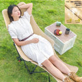 Three-speed adjustable foldable chair recliner simple foldable bed portable moon office lunch break nap office handy gadget