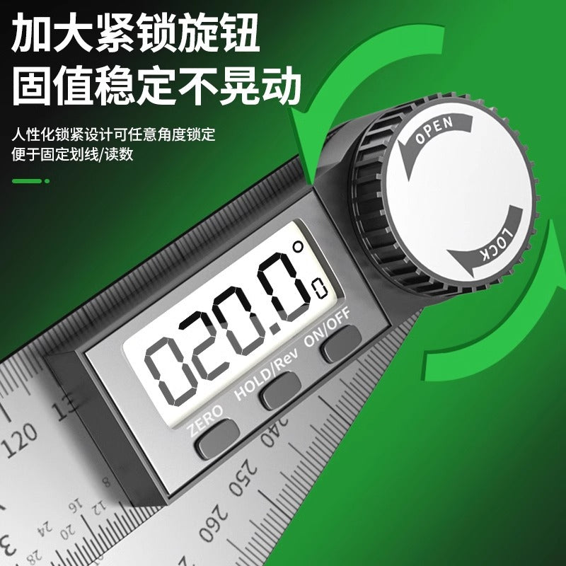 Baolian digital display protractor - high-precision measuring instrument, universal angle finder, 360-degree multifunctional measuring tool
