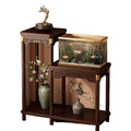 Chinoiserie flower shelf living room floor-standing storage rack balcony flower stand novel stone rack indoor multi-layer flower pot rack vertical